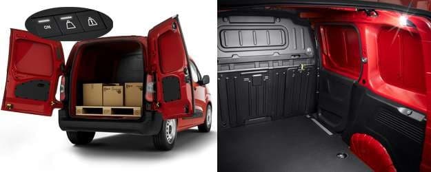 El Berlingo ofrece hasta 4,4 m3 de volumen de carga y su carga útil oscila de 650 kg a 1.000 kg.